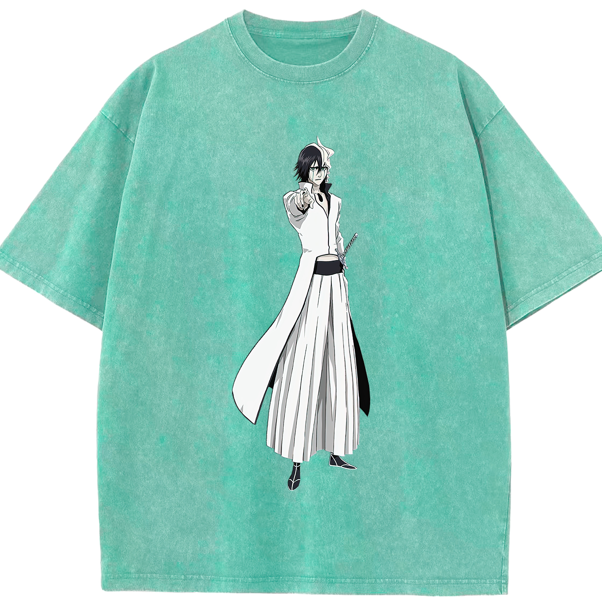 （画像用） ブリーチ ウルキオラ·シファー BLEACH Ulquiorra cifer 綿100% ヴィンテージ風 半袖Tシャツ（フロントプリント）